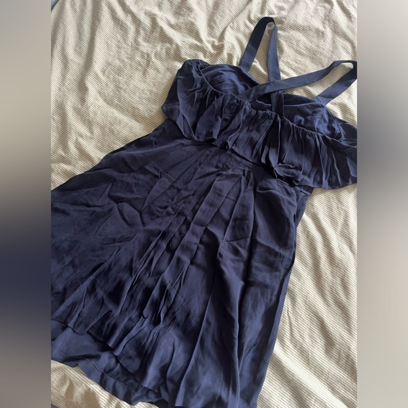 NWT Madewell Ruffle Top Cross Back Dress - Picture 3 of 9